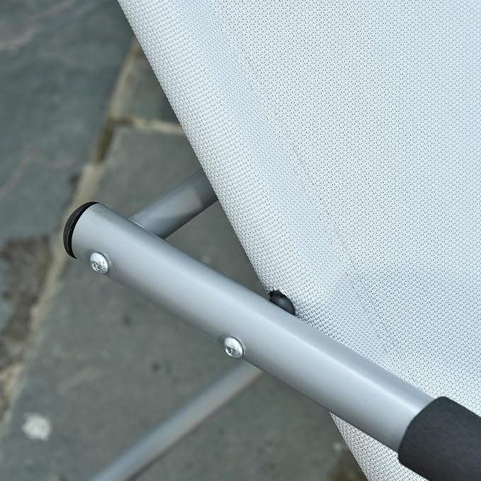 Outsunny Zero Gravity Rocking Chair Outdoor Chaise Lounge Chair Recliner Rocker - Image 8