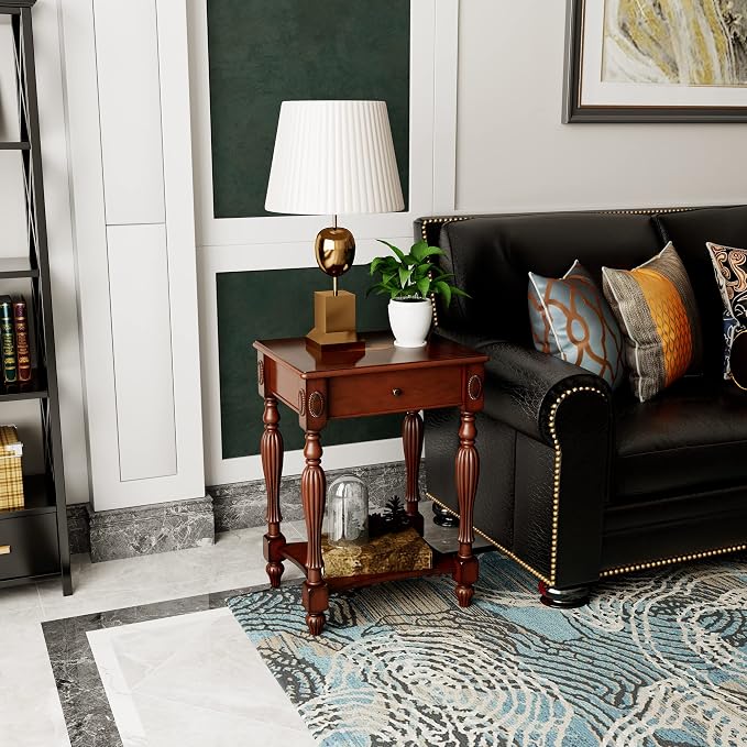 Solid Wood Retangle End Table - Image 4