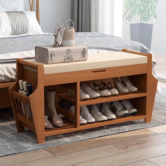 oakvivo 47.2in Shoe Bench Entryway - Image 9