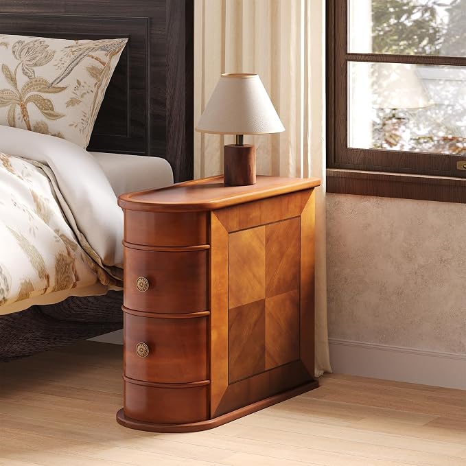 LITTLE TREE End Table Set of 2, No Assembly Required Wood End Table - Image 8
