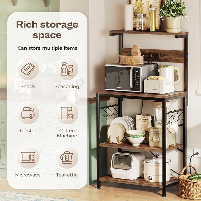 SUPERJARE Kitchen Bakers Rack - Image 6
