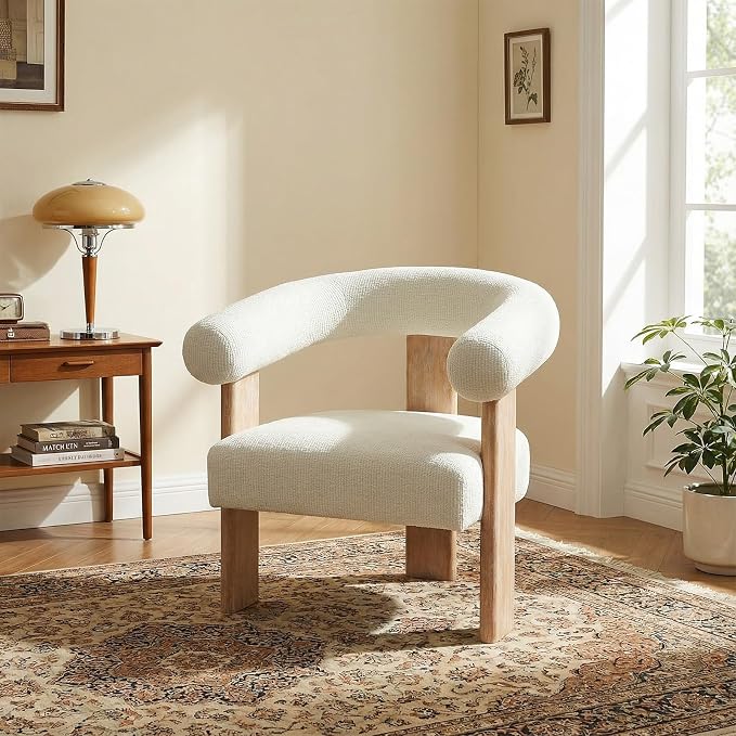 VKNOW Accent Chairs Set of 2, Modern Upholstered Living Room Chair Armchair - Image 7