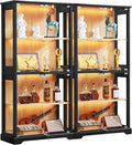 LELELINKY Farmhouse Display Cabinet Set of 2 by LELELINKY
