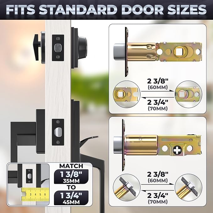 Front Door Lock Set with Deadbolt – Zinc Alloy Body with Multi‑Layer Plating | - Image 4