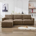 110.6" L Shaped Modular Sectional Sofa Modern Chenille Comfy Couch by CACFTII