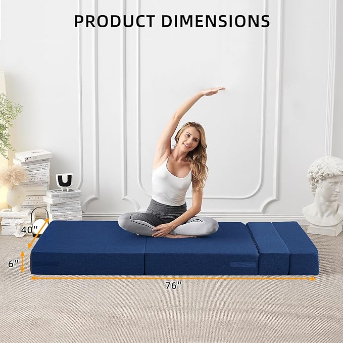 FILUXE Folding Sofa Bed | Convertible Sleeper Chair Bed - Image 6