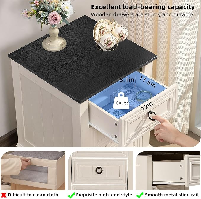 Joaxswe 18" Farmhouse Night Stand - Image 3