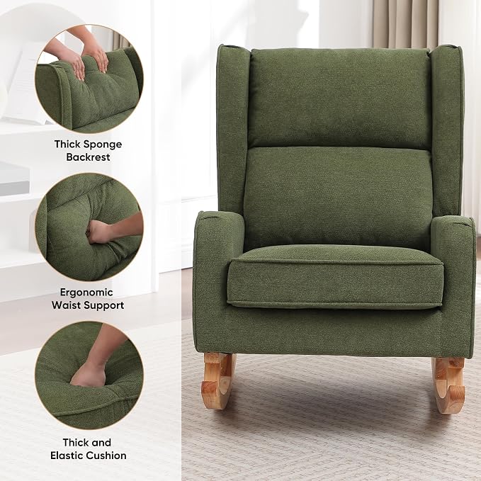 HCHAIRH Nursery Rocking Chairs, Rocking Chair Nursery - Image 8