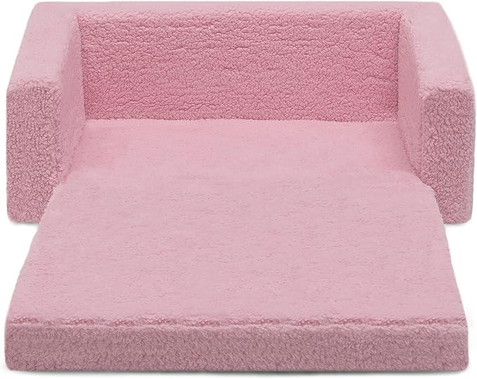 Delta Children Cozee Flip-Out Sherpa 2-in-1 Convertible Sofa to Lounger - Image 15