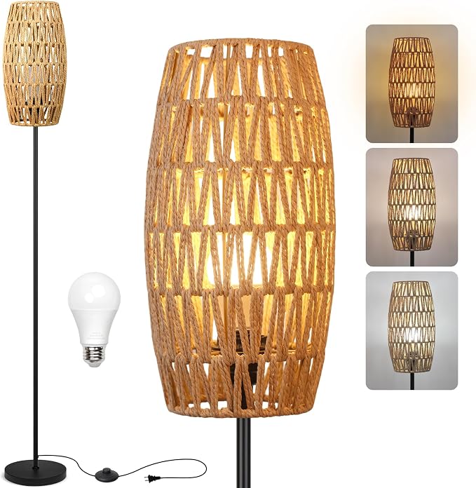 Ruiever Floor Lamp for Living Room, Farmhouse Floor lamp, Modern Standing lamp by Ruiever