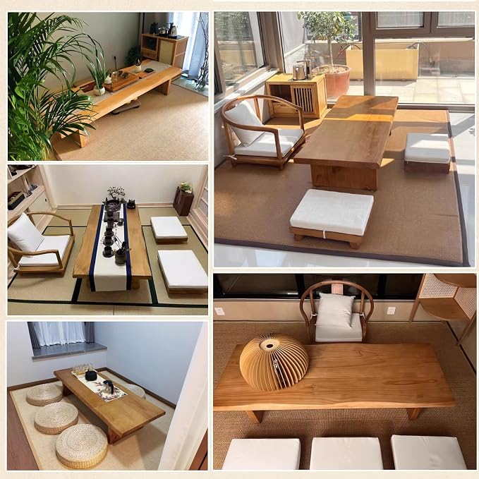 Solid Wood Low Coffee Tea Table - Image 5