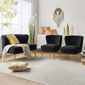 HULALA Home 3 Piece Velvet Living Room Furniture Set, Modern Comfy Upholstered by HULALAHOME