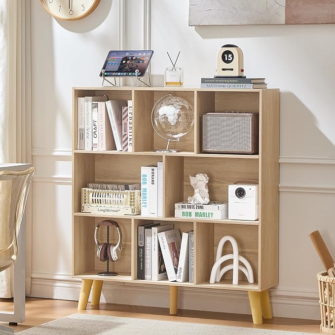 LEYAOYAO 8 Cube Bookshelf, 3 Tier Bookcase - Image 3