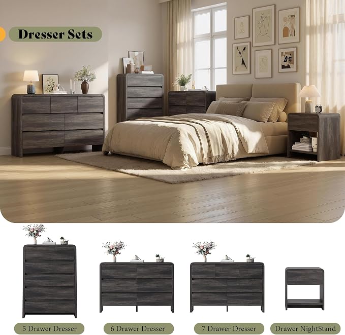 AMERLIFE Modern 3-Piece Bedroom Furniture Set - Image 8