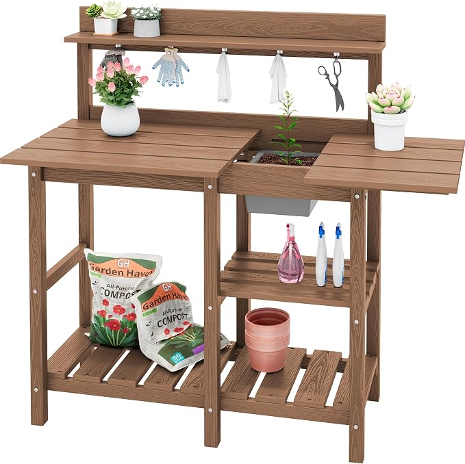 SERWALL Outdoor Potting Bench by SERWALL