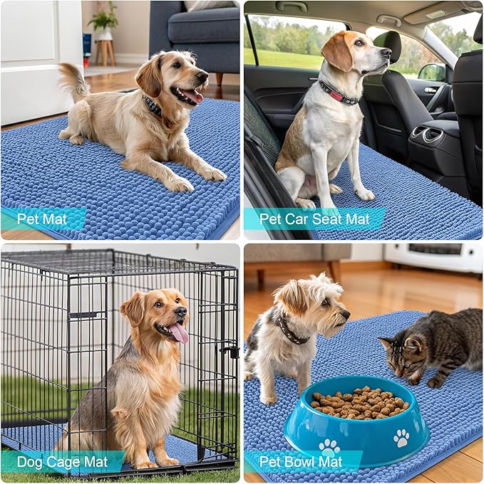 OLANLY Dog Door Mat for Muddy Paws 30x20, Absorbs Moisture and Dirt, Absorbent - Image 7