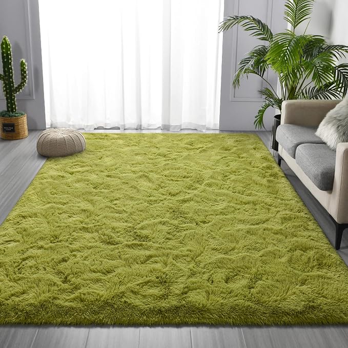 Deerhoo Shag Area Rug, 4 X 6 Plush Fuzzy Rugs - Image 3