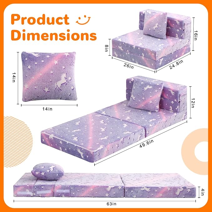 MeMoreCool Foldable Futon Chair Bed - Image 5