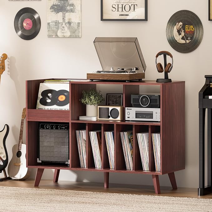 LELELINKY Large 48'' Record Player Stand - Image 6