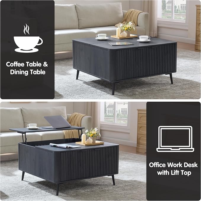 35.4" Lift Top Coffee Table - Image 5