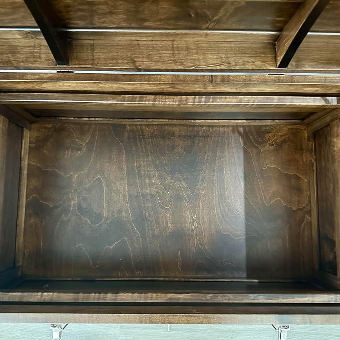 Steamer Trunk Hope Chest for Blankets, Amish Hand-Crafted in USA Maple - Image 8