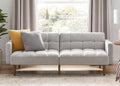 mopio Aaron 76.8" Couch, Small Futon Sofa Bed, Mid Century Modern Futon Couch by MopioInc