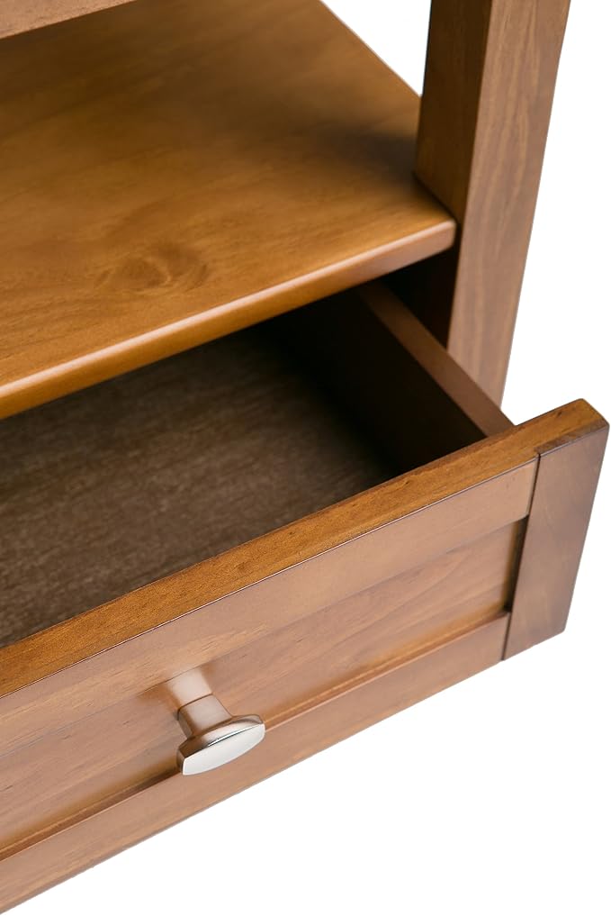 SIMPLIHOME Warm Shaker Solid Wood 20 inch Wide Rectangle Transitional End Side - Image 8