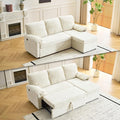 VINGLI Beige Convertible Futon Sofa Bed, Sleeper Sofa by VINGLI