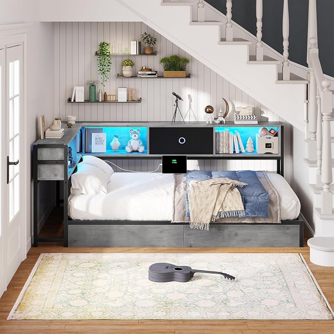 Hasuit Corner Bed Frame Twin XL - Image 2