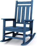 KINGYES Oversized Outdoor Rocking Chair, All-Weather Patio Rocking Chairs by KINGYES