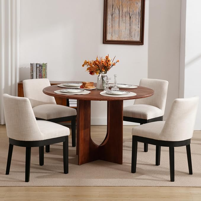 RIVOVA Modern Dining Chairs Set of 2 Comfortable Dining Room Chairs - Image 7