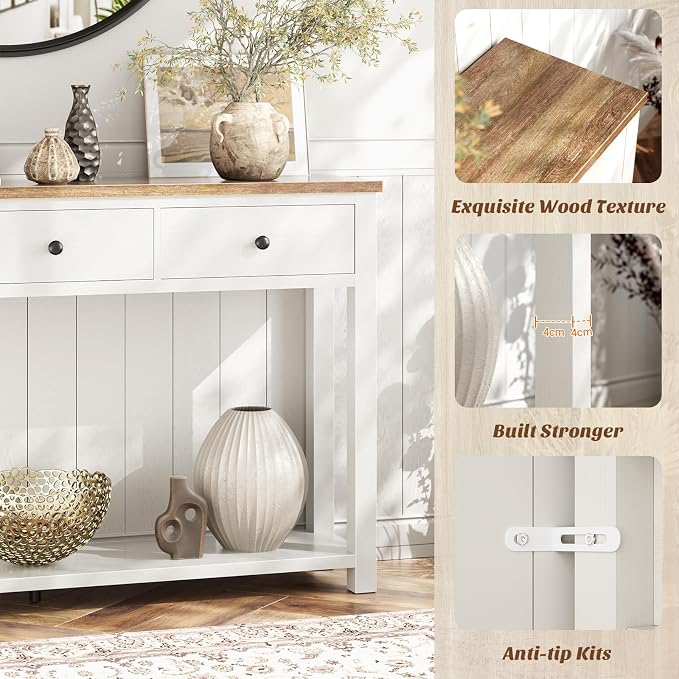 Homieasy Farmhouse Console Table - Image 7