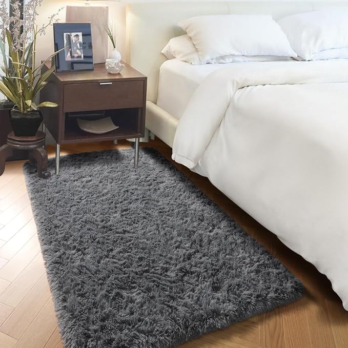 PAGISOFE 2x4 Small Bedroom Rug, Machine Washable Runner Rugs, Soft Plush Area - Image 3