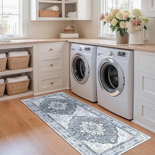 Area Rugs 2'x5' Runner Rug Non Slip Washable by RELEANY