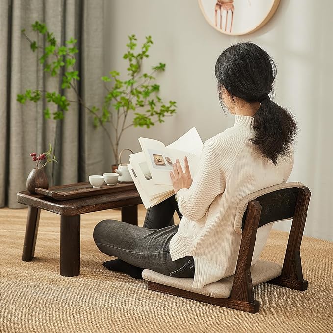 Meditation Chair with Back Support, Japanese Floor Chair, Back Jack - Image 4
