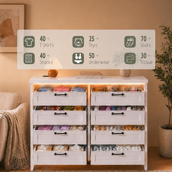 GarveeLife 8 Drawer Chest Dresser - Image 6