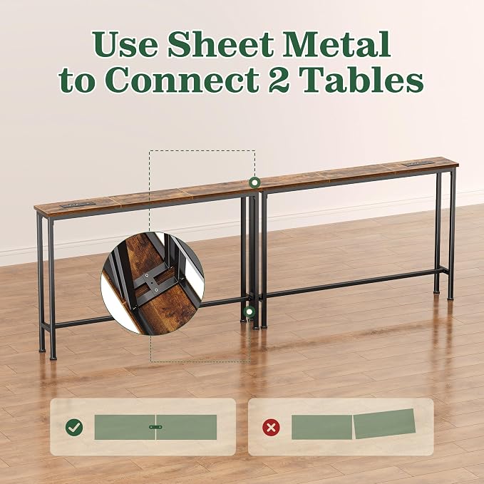 SUPERJARE 5.7 Inch Console Table - Image 8