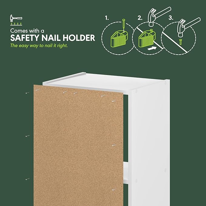 Furinno LUDER Book Shelf, 3-Cube Bookshelf, Bookcase - Image 4