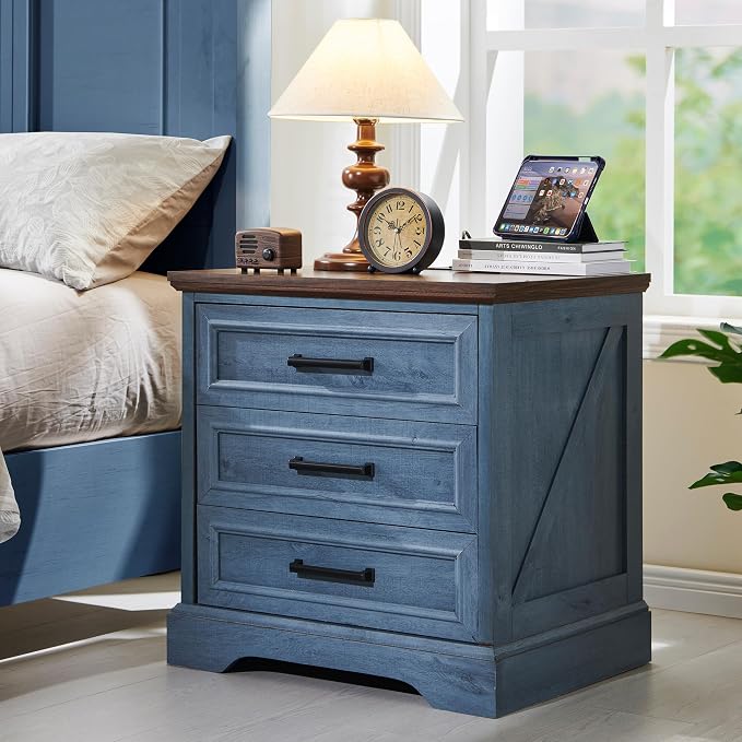 ACCOHOHO Farmhouse Nightstand by ACCOHOHO