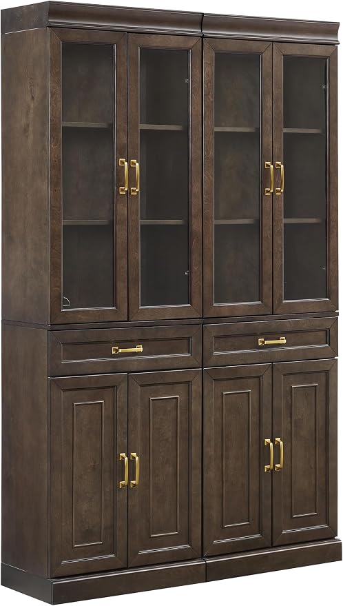 Crosley Furniture Stanton 2-Piece Glass Door Kitchen Storage Pantry Cabinet by CrosleyFurniture