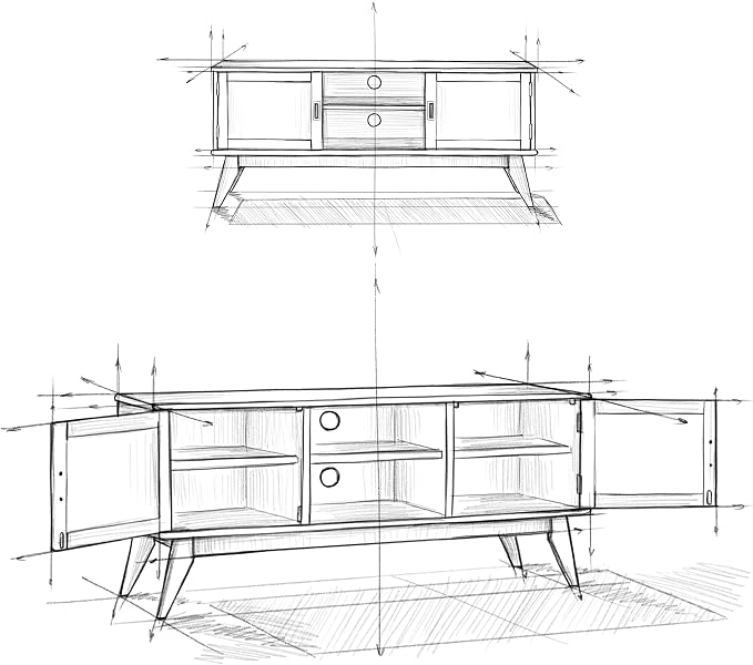 SIMPLIHOME Draper TV Stand - Image 3