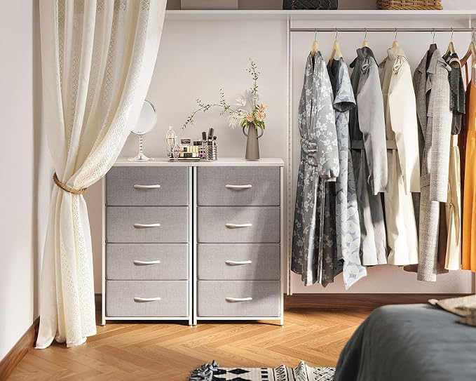 AODK Dresser for Bedroom with 4 Storage Drawers, Small Dressers Chest of - Image 7