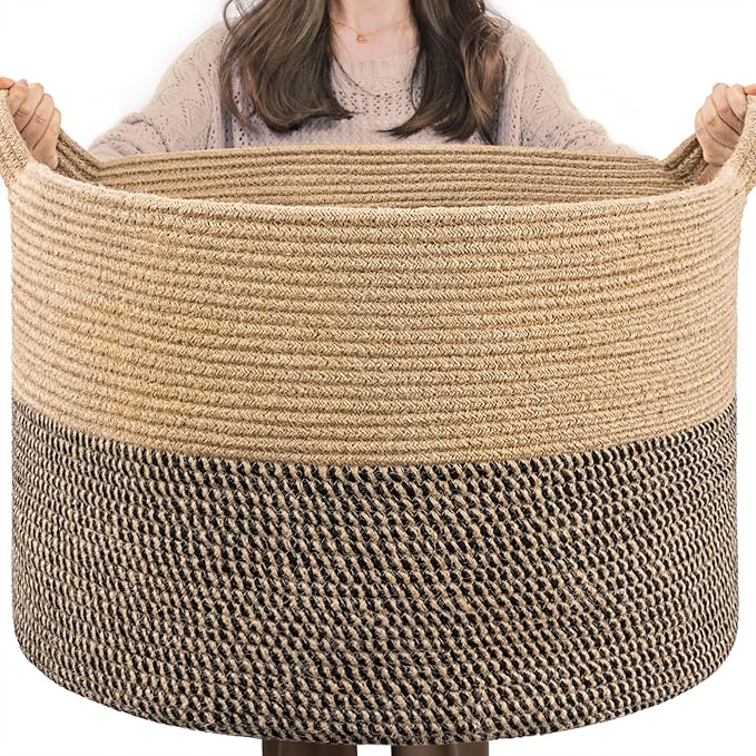 INDRESSME Extra Large Woven Baskets by INDRESSME