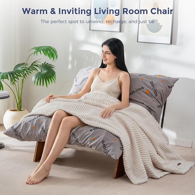 MAXYOYO Adjustable Living Room Chair, Convertible Bean Bag Chair & Recliner - Image 3