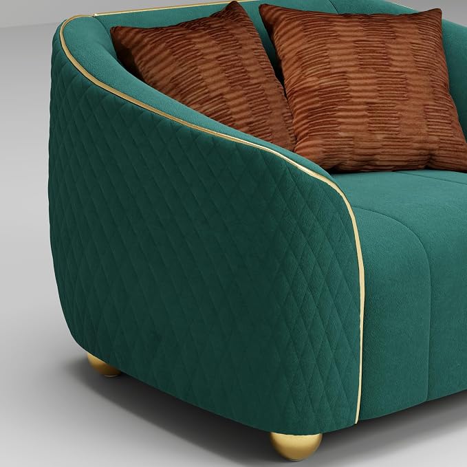1-Piece Luxury Velvet Sofa Set for Living Room, Elegant Design Couch Set - Image 6