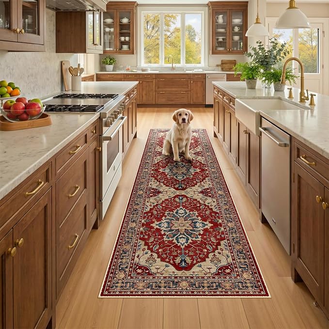 RELEANY Area Rugs 2'x8' Runner Rug Non Slip Washable by RELEANY