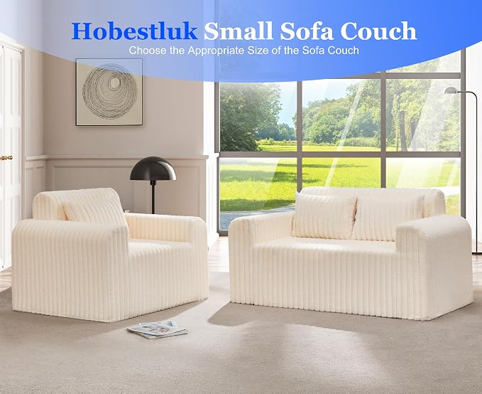 Hobestluk Couch Sofa 2-Seater Foam Sofa Loveseat - Image 6