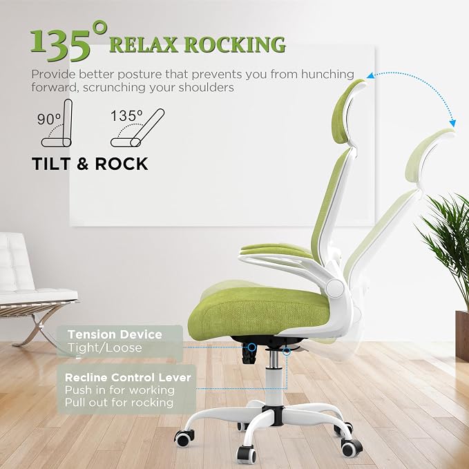Mimoglad Office Chair, High Back Ergonomic Desk Chair - Image 7
