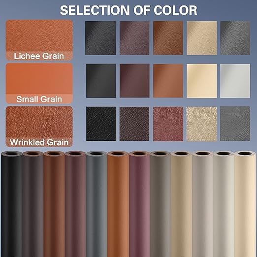 Self Adhesive Leather Repair Patch Kit, 31.4 in x 16 in Large Vinyl Leather - Image 7