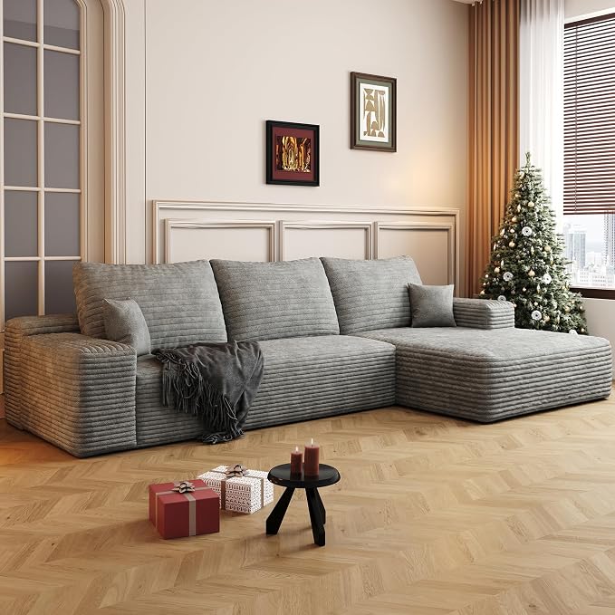 108" Sectional Couches for Living Room Cloud Couch Sofa - Image 6